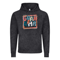 Vintage Black 4th of July grandma with lightning bolt Vintage Hoodie - FaDigitalArtStudio
