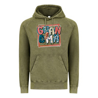 Vintage Olive 4th of July grandma with lightning bolt Vintage Hoodie - FaDigitalArtStudio