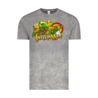 Cloud Rock St. Patrick's Tennessee map Vintage Tee - OliviaCreatesArt