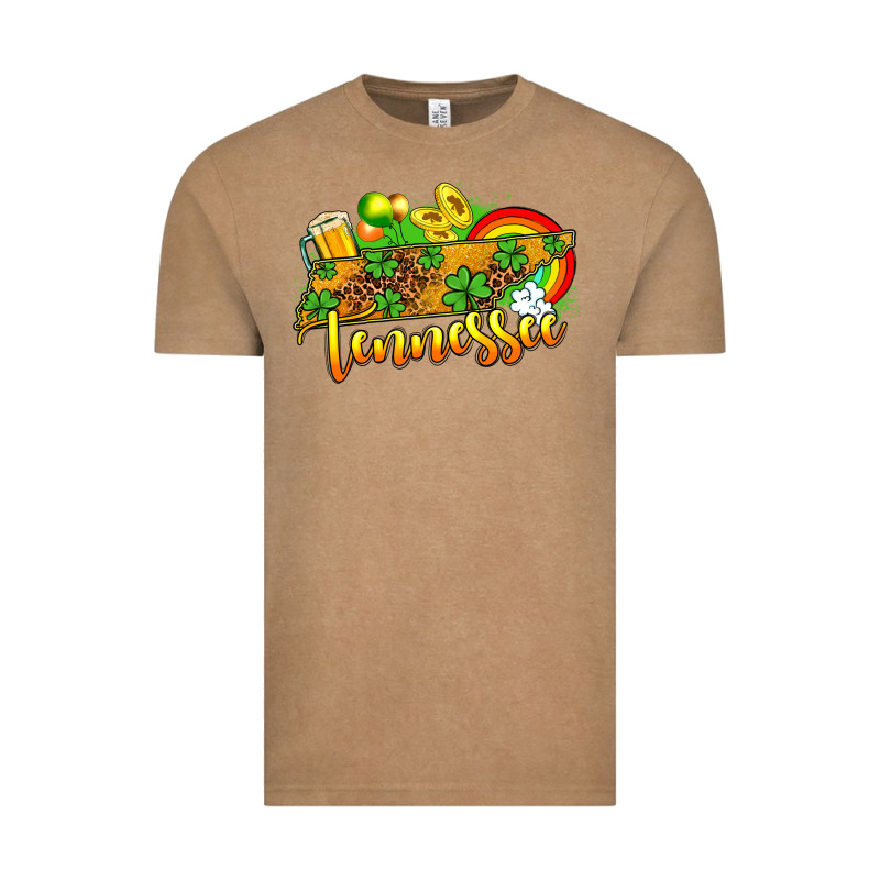 St. Patrick's Tennessee Map Vintage Tee by OliviaCreatesArt | Teevron