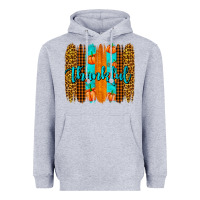 Heather Grey thankful brushstrokes Heavyweight Hoodie - AdoDesignShop