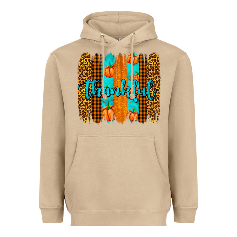 Thankful Brushstrokes Heavyweight Hoodie by AdoDesignShop | Teevron