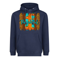 Navy thankful brushstrokes Heavyweight Hoodie - AdoDesignShop