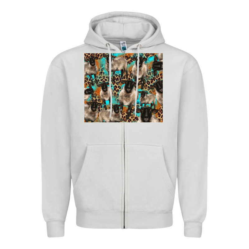 Suffolk Sheeps Zipper Hoodie by BarkalooDesign | Teevron