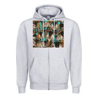 Heather Grey Suffolk sheeps Zipper Hoodie - BarkalooDesign
