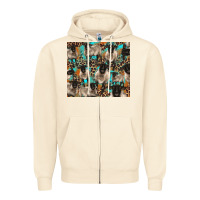 Sandshell Suffolk sheeps Zipper Hoodie - BarkalooDesign