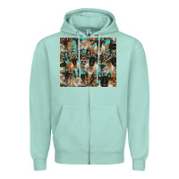 Seafoam Suffolk sheeps Zipper Hoodie - BarkalooDesign