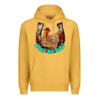 Mustard horseshoe chicken Premium Hoodie - CowhideDigitalArt