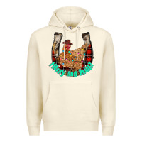Sandshell horseshoe chicken Premium Hoodie - CowhideDigitalArt