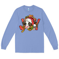 Colony Blue joy christmas with cow bbs Long Sleeve Tee - BundleAndBundleShop