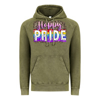 Vintage Olive Happy pride Vintage Hoodie - FaDigitalArtStudio