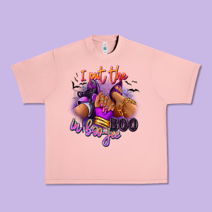 I Put The Boo In Boo-jee Sneaker And Heel Urban Heavy Tee Designed By Ranaportraitstore