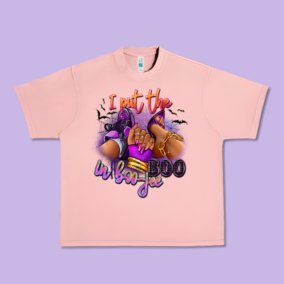 I Put The Boo In Boo-jee Sneaker And Heel Urban Heavy Tee Designed By Ranaportraitstore