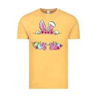 Vintage Mustard Easter bunny name frame Vintage Tee - OliviaCreatesArt