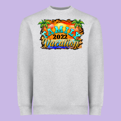 Family Vacation 2022 Heavyweight Sweatshirt Designed By Barkaloodesign