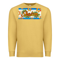 Antique Gold shalom with olive branch Premium Sweatshirt - AdoDesignShop