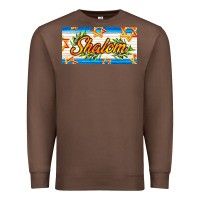 Chestnut shalom with olive branch Premium Sweatshirt - AdoDesignShop