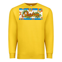 Lemon shalom with olive branch Premium Sweatshirt - AdoDesignShop