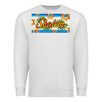 Oatmeal Heather shalom with olive branch Premium Sweatshirt - AdoDesignShop