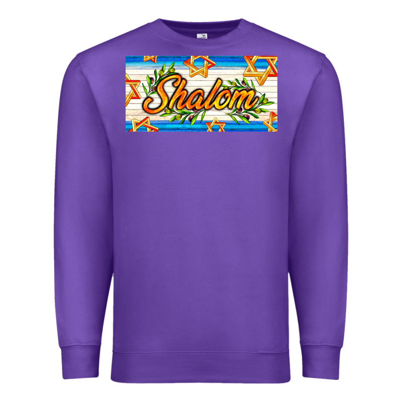 Shalom With Olive Branch Premium Sweatshirt by AdoDesignShop | Teevron