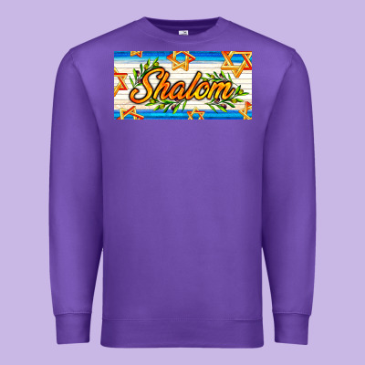 Shalom With Olive Branch Premium Sweatshirt Designed By Adodesignshop