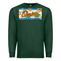 Sports Green shalom with olive branch Premium Sweatshirt - AdoDesignShop