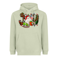 Matcha joy with volleyball and santa's hat Heavyweight Hoodie - AdoDesignShop