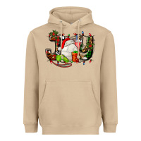 Mushroom joy with volleyball and santa's hat Heavyweight Hoodie - AdoDesignShop