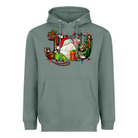 Sage joy with volleyball and santa's hat Heavyweight Hoodie - AdoDesignShop