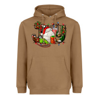Toasted Coconut joy with volleyball and santa's hat Heavyweight Hoodie - AdoDesignShop