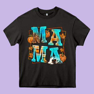 Fall Mama Heavy Core Tee Designed By Texasbilliewilder