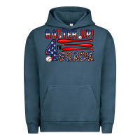 Pigment Midnight Navy batter up 4th grade Urban Hoodie - JahusDesignShop