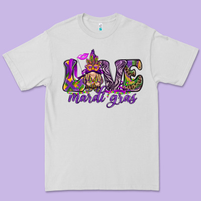 Love Mardi Gras With Gnome Premium Tee Designed By Howdyjamesfarm