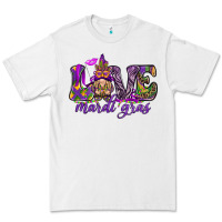 White Love Mardi Gras with gnome Premium Tee - HowdyJamesFarm