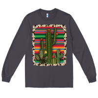 Smoke serape cowhide cacti Long Sleeve Tee - RanaPortraitStore