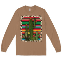 Toasted Coconut serape cowhide cacti Long Sleeve Tee - RanaPortraitStore