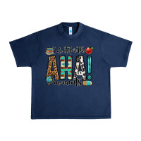Navy i do it for the aha moments teacher Urban Heavy Tee - OliviaCreatesArt