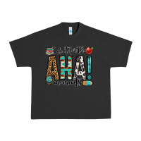 Pigment Black i do it for the aha moments teacher Urban Heavy Tee - OliviaCreatesArt