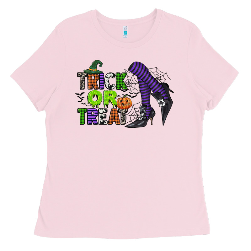 Trick Or Treat Ladies Tee by CowGirlArtShop | Teevron