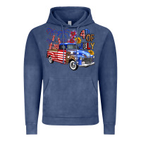 Vintage Denim Western Truck Fourth Of July America Vintage Hoodie - FaDigitalArtStudio