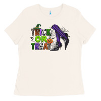 Bone trick or treat Ladies Tee - CowGirlArtShop