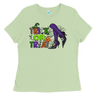 Matcha trick or treat Ladies Tee - CowGirlArtShop