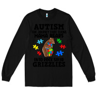 Black Autism grizzlies Long Sleeve Tee - FaDigitalArtStudio