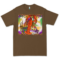 Cacao Mardi Gras Crawfish Tumbler Premium Tee - HowdyJamesFarm