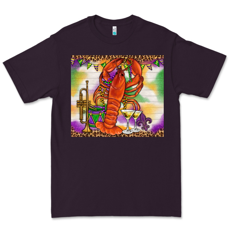 Mardi Gras Crawfish Tumbler Premium Tee by HowdyJamesFarm | Teevron