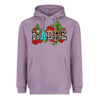 Lavender madre with roses and cactus Heavyweight Hoodie - AdoDesignShop