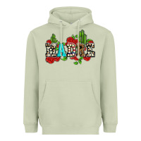 Matcha madre with roses and cactus Heavyweight Hoodie - AdoDesignShop