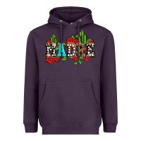 Plum madre with roses and cactus Heavyweight Hoodie - AdoDesignShop