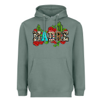 Sage madre with roses and cactus Heavyweight Hoodie - AdoDesignShop