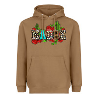 Toasted Coconut madre with roses and cactus Heavyweight Hoodie - AdoDesignShop